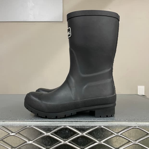 바버 밴버리 레인부츠 블랙 uk3