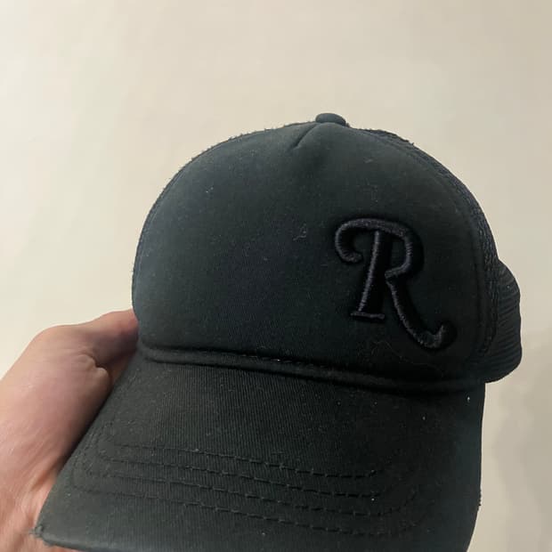 Raf simons 론허만 r로고 트러커캡