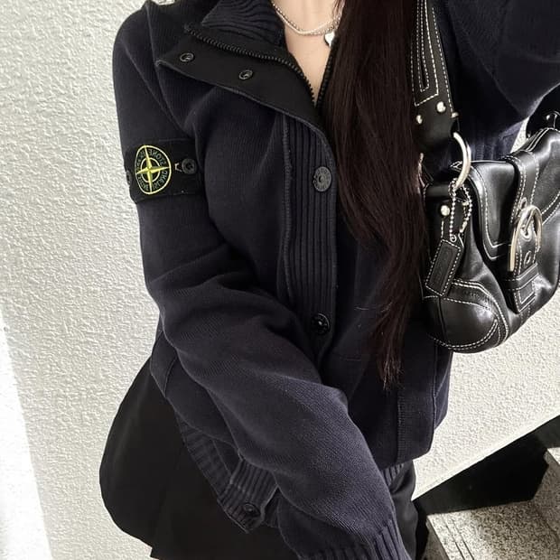 (판매) 스톤아일랜드 니트집업 가디건 니트 자켓 stone island