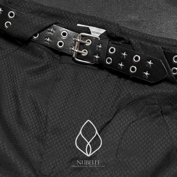 🌗 Star eyelet belt / 별 스터드 아일렛 웨스턴 벨트