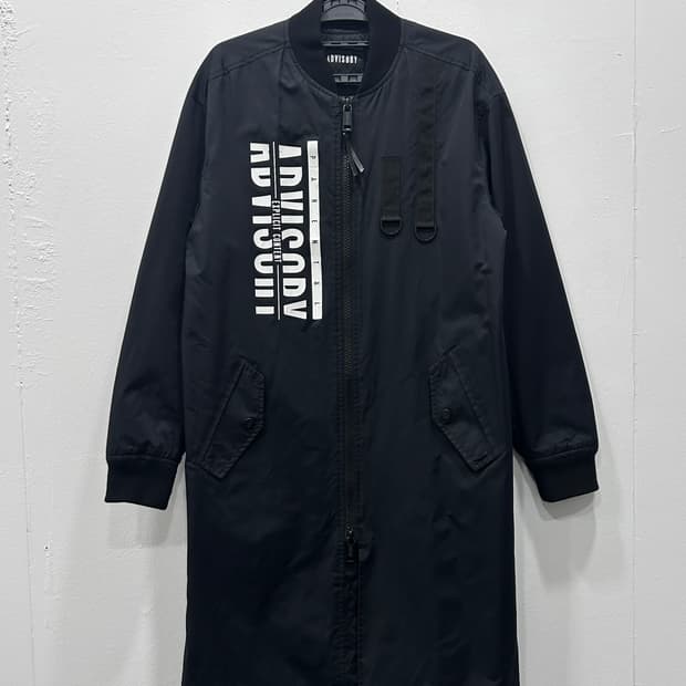 [S] 어드바이저리 블랙 롱 봄버 자켓 코트 여성 S사이즈