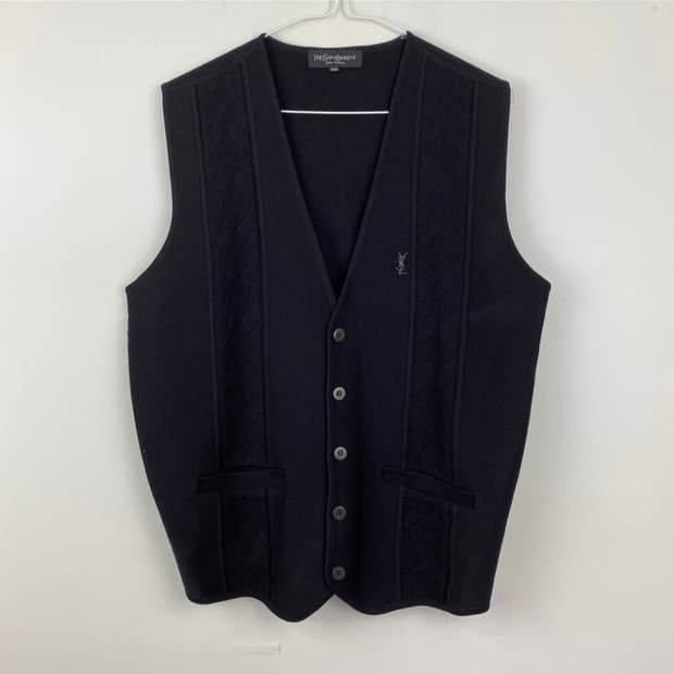 입생로랑 니트 베스트 블랙 100 L