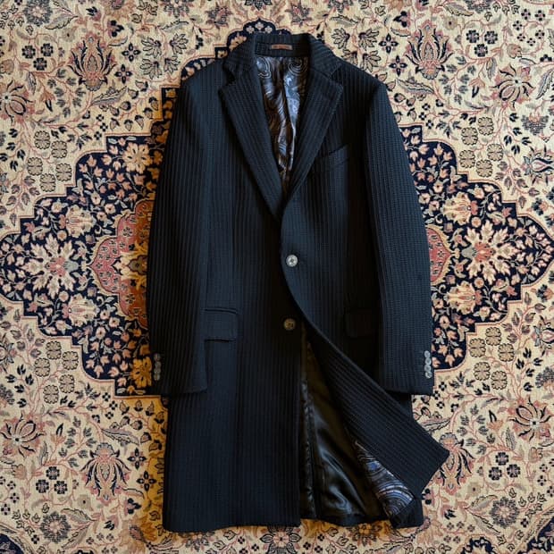 에트로 니트 체스터필드 코트 100