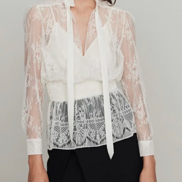 마쥬 레이스 블라우스 + 나시세트 (55~66) 예뻐요