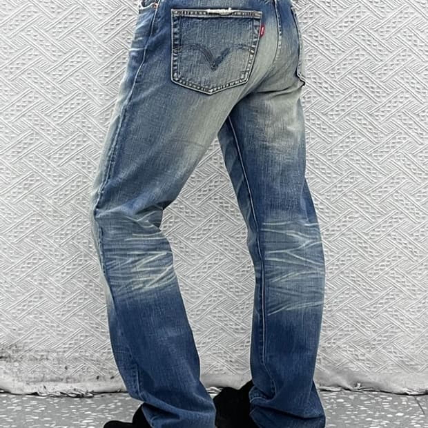 리바이스 501 올드스쿨 빈티지 워싱 데님 팬츠 30인치 C09032