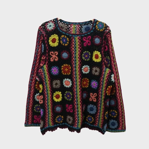 플라워 패턴 니트 60439