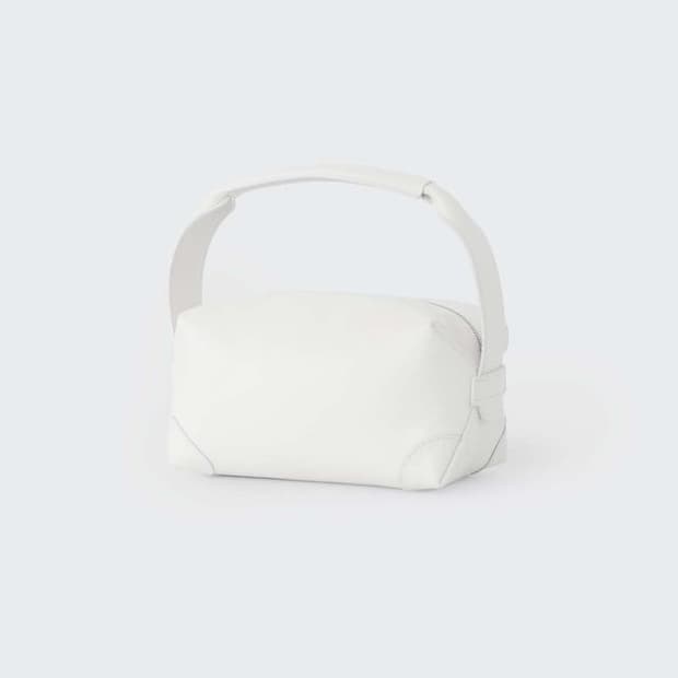 COSMOSS MONO LEATHER HAND BAG (WHITE)