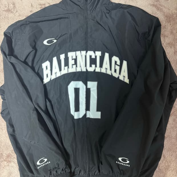 발렌시아가 바스켓볼 트랙 자켓 오버핏 xs 국문택 (황금사이즈)