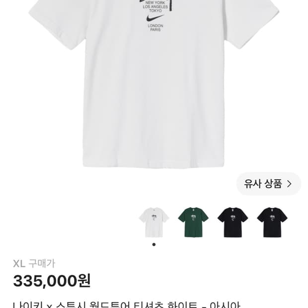 나투시 월드투어 티셔츠