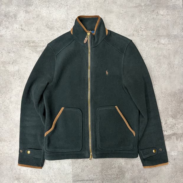 폴로 랄프로렌 블랙 플리스 집업 자켓
