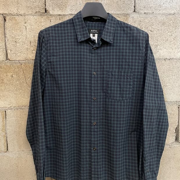 아페쎄 타탄 체크 셔츠