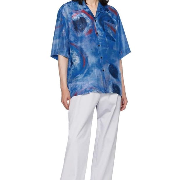 Marni 마르니 100% 실크 셔츠 48