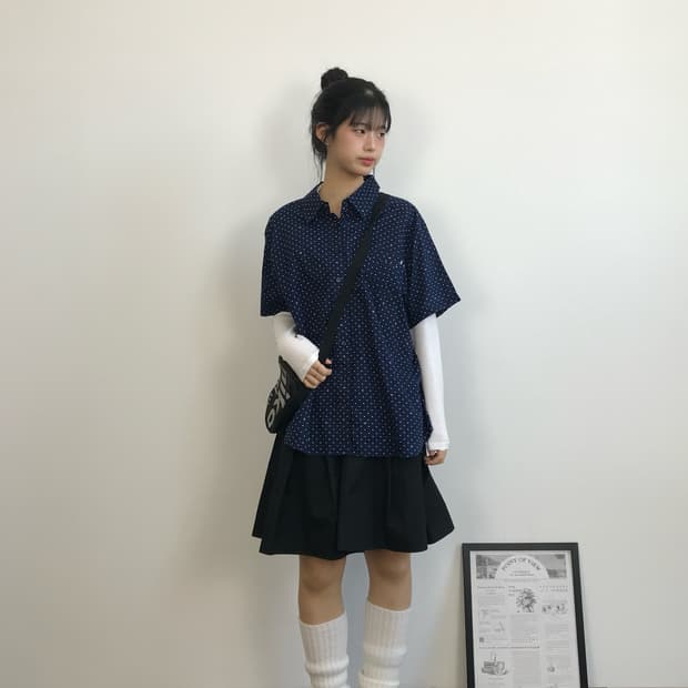 Eastboy Dot Pattern Shirt