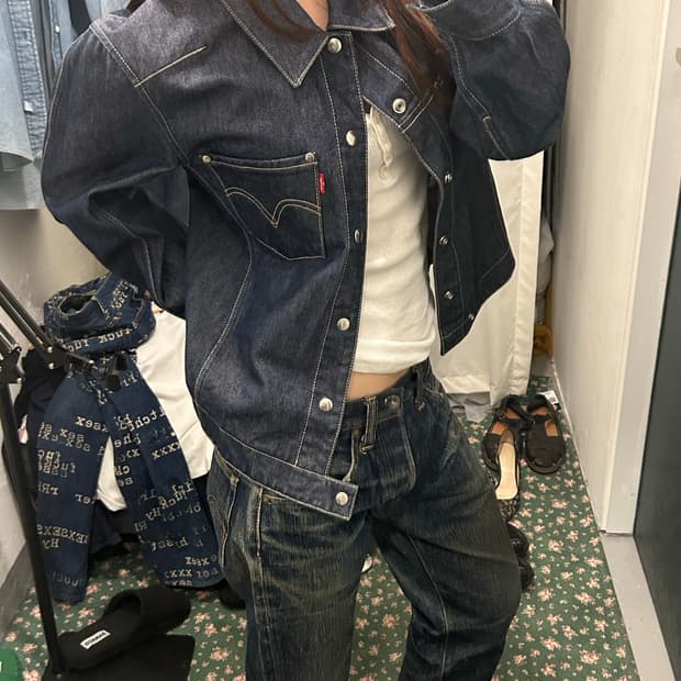 리바이스 엔지니어드 데님 청 자켓