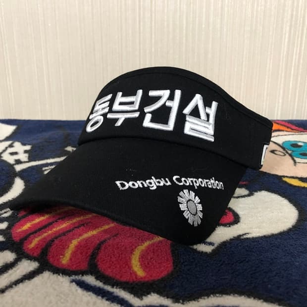 테일러메이드 동부건설골프단 프로골퍼모자/선캡(블랙)