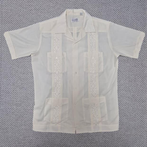 80s 구아야베라 쿠바셔츠 (XL)