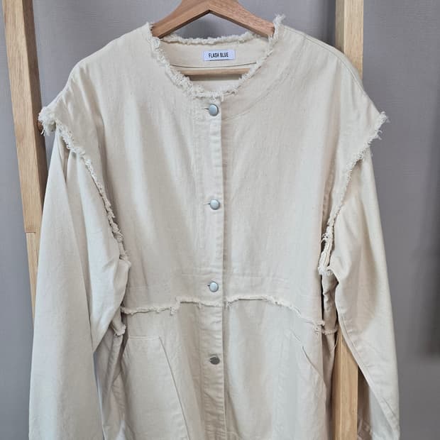 FLASH BLUE 2way 오버핏 캔버스 자켓 (베스트 겸용 / 일본 