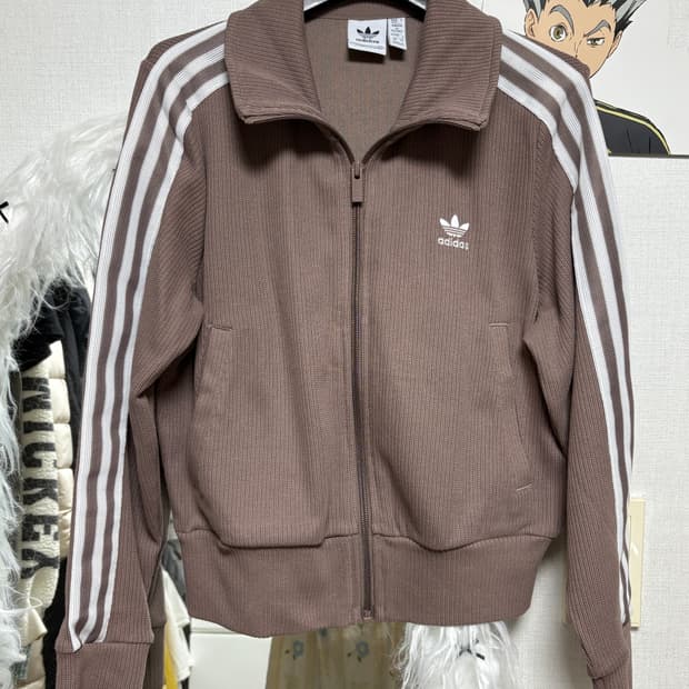 (W) Adidas Knit Top Trace Brown 