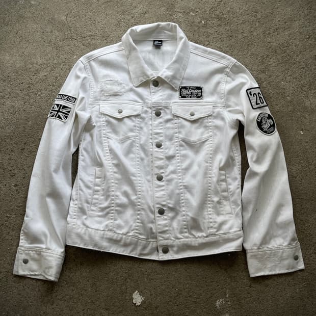 'Rad custom' damage denim jacket