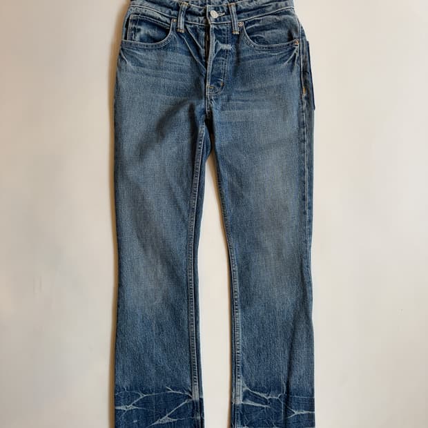 Helmut Lang 2016 Crop Flare Denim 