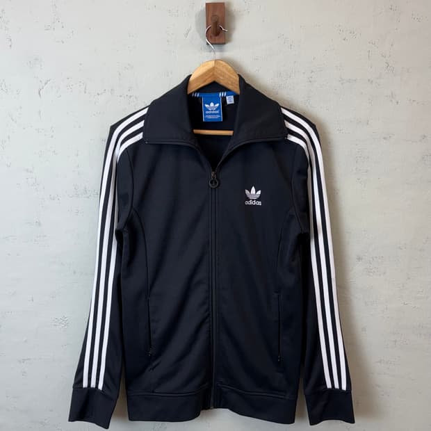 아디다스 구형 유로파 삼선 트랙탑 져지 블랙