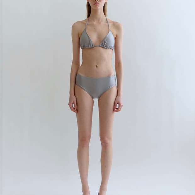 piscess 파이시스 솔리드 비키니 그레이 S 새상품