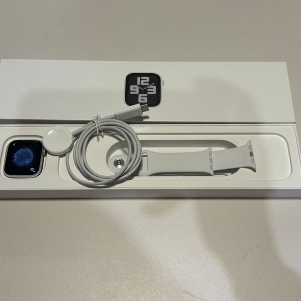 애플워치 SE 2세대 40mm 실버 GPS 풀박스