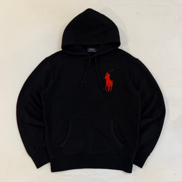 폴로 랄프로렌 빅포니 치프키프 후드티 블랙