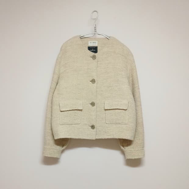 타임 TIME 핸드메이드 부클 자켓 F