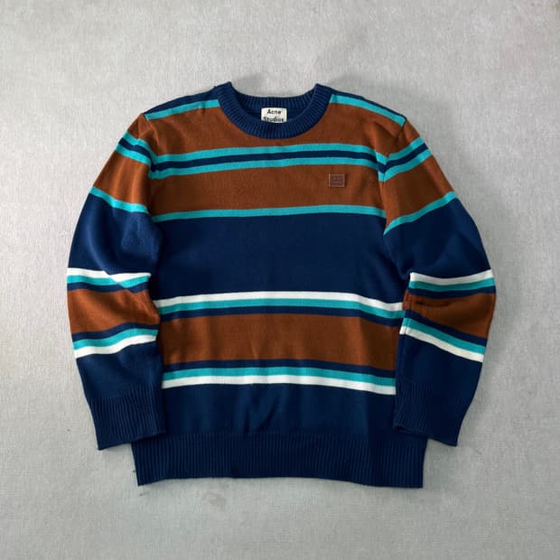 100 아크네 스튜디오 니마 페이스로고 스프라이트 니트