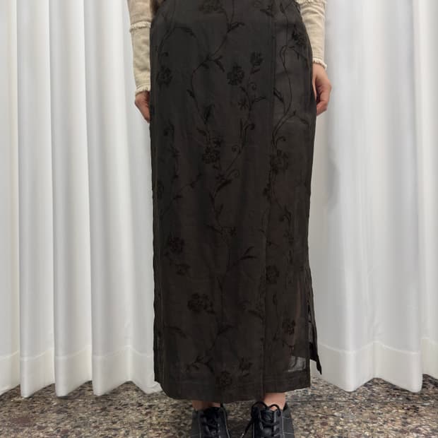 evex by krizia oriental wrap skirt