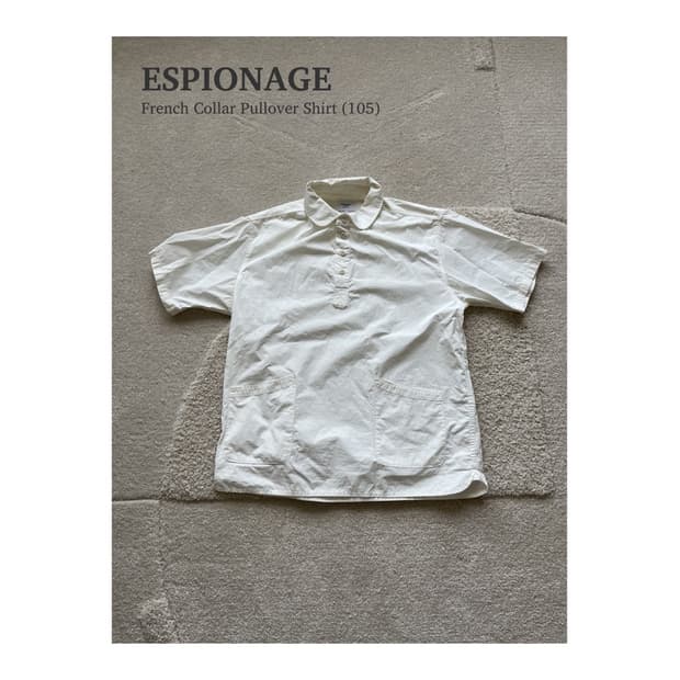 에스피오나지 프렌치 카라 풀오버 셔츠 (105)