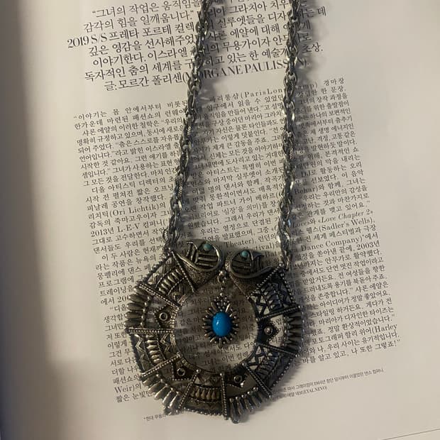 1960s 빈티지 주석 네크리스 주얼리