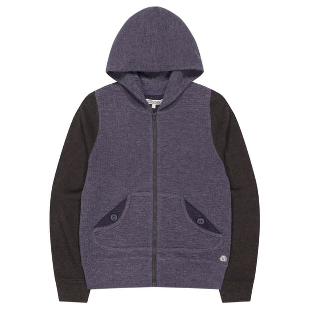 코이세이오 버튼 포켓 후드집업