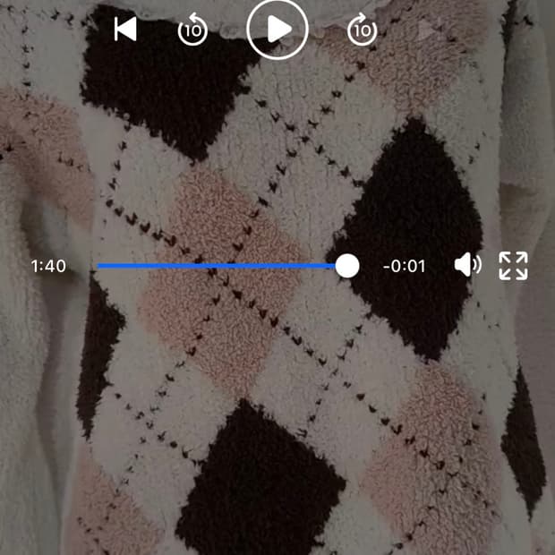 리즈리사 아가일 니트 급처