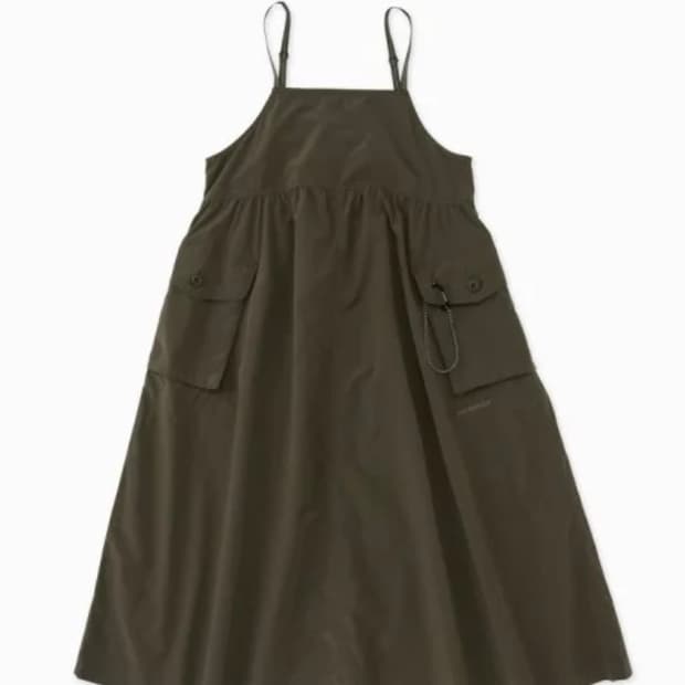 (네고가능) 앤드원더 오버사이즈 카고 원피스 (카키 F)