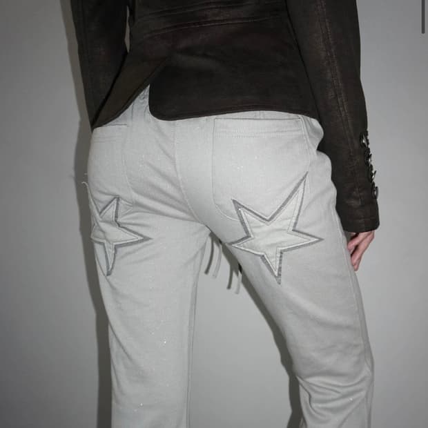 스컬프터 Glitter Boots Cut Sweatpants Sage