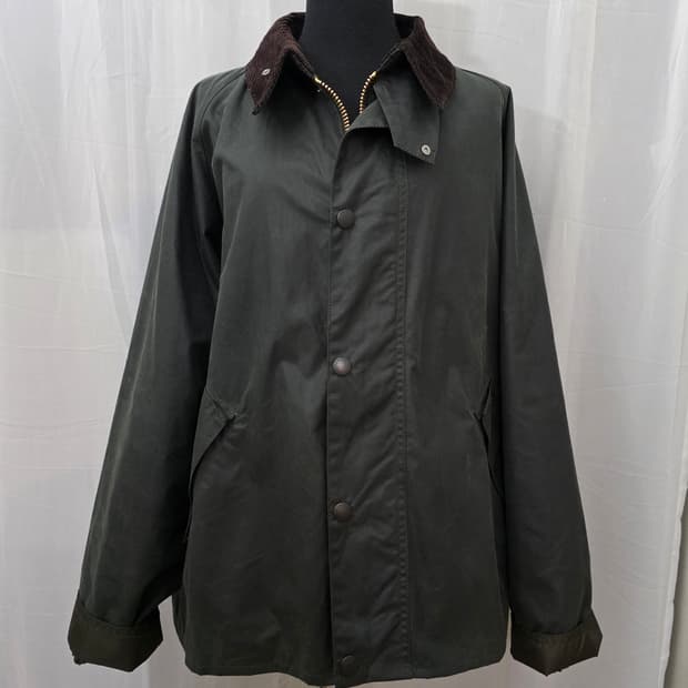 바버 왁스 자켓 다크 그린.42사이즈