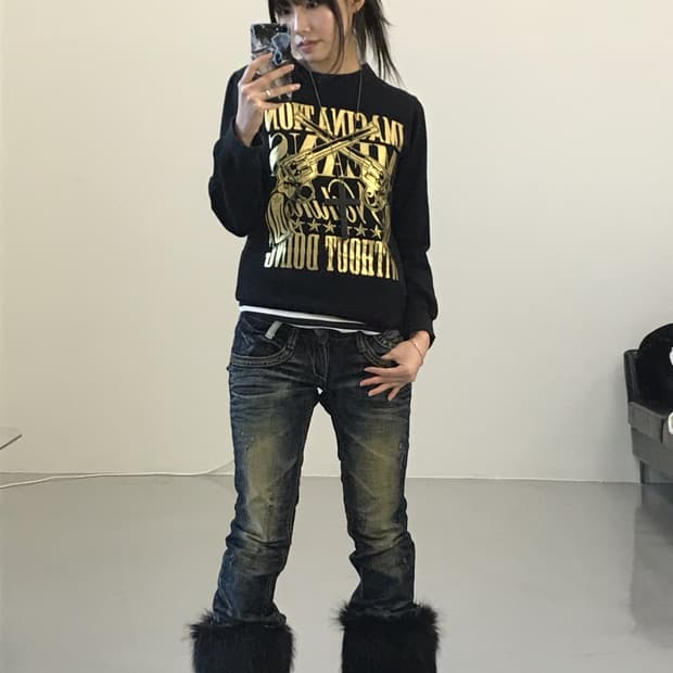 Jpn Y2k Graphic Sweatshirts