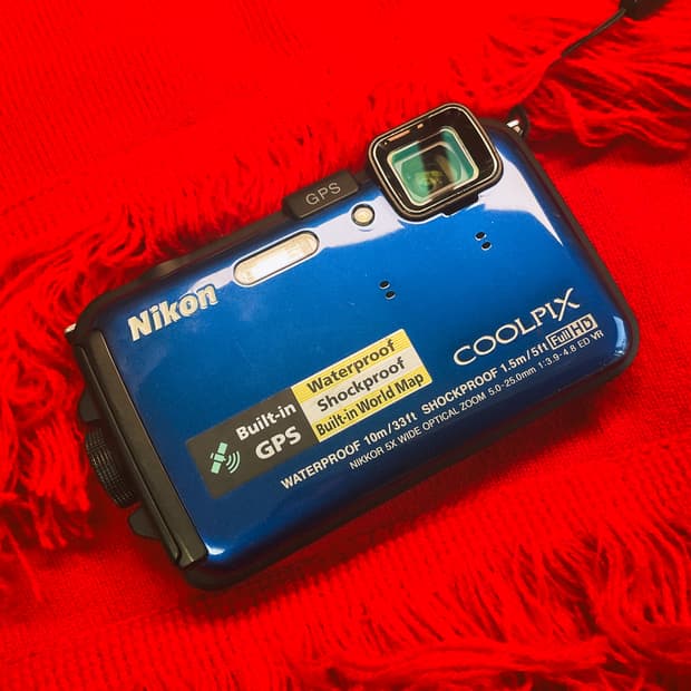 [작례포함] nikon coolpix aw100 빈티지 디카
