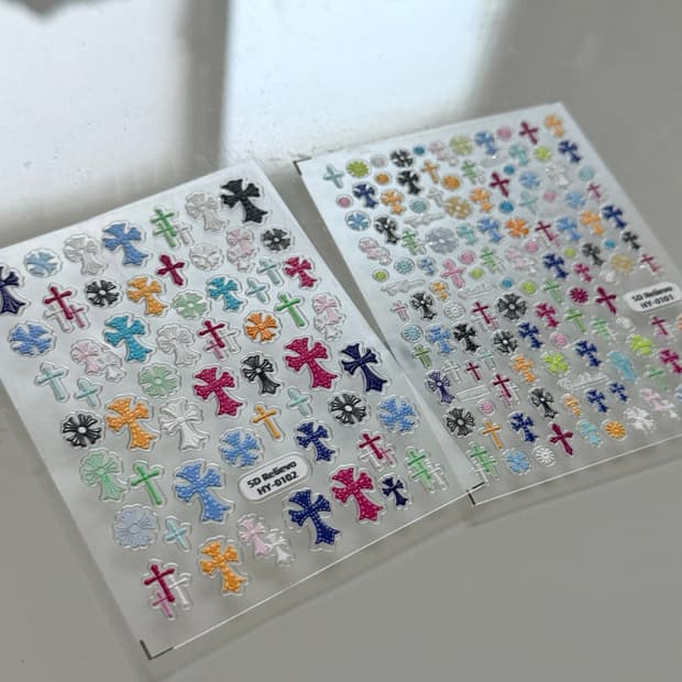 크롬하츠 네일 스티커