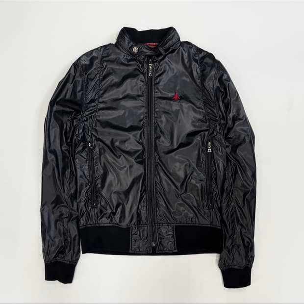 히스테릭글래머 블랙 하이넥 히든 후드 윈드브레이커