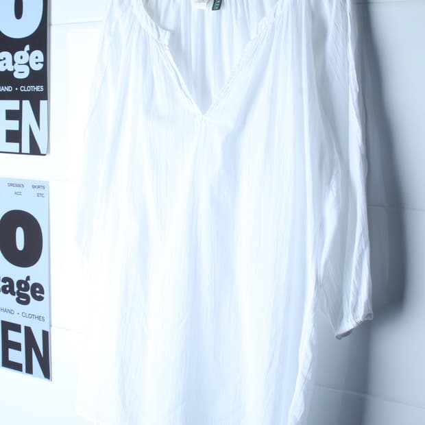 W(M-XL) 폴로 랄프로렌 셔츠 남방 블라우스 화이트 롱-H36217