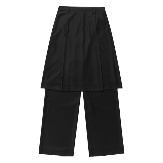 나이스고스트클럽 스커트 팬츠 블랙