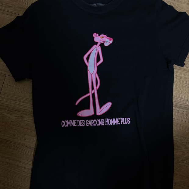 꼼데가르송 옴므 핑크팬더 반팔 티셔츠