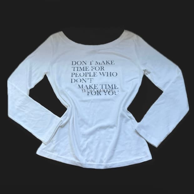 Lettering Long sleeve T