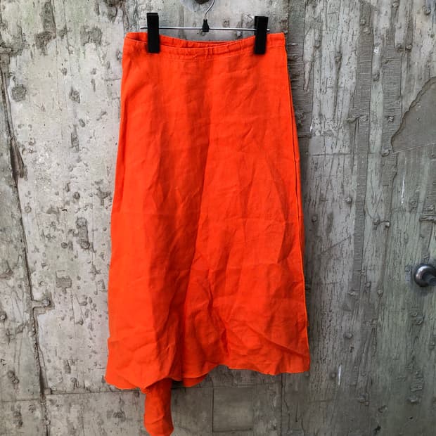 Max Mara linen wrap skirt