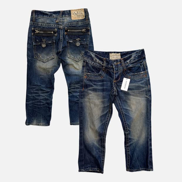 LOLITA JEANS low-rise pocket denim short