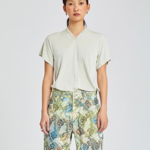 Teak jersey top