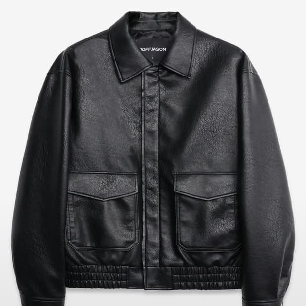 도프제이슨 크리즈레더 A-2 자켓 블랙 M